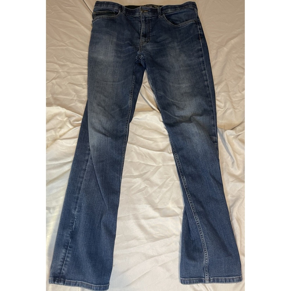 Eddie Bauer Jeans Mens 36x34 Blue Medium Wash Straight Leg Denim Casual
